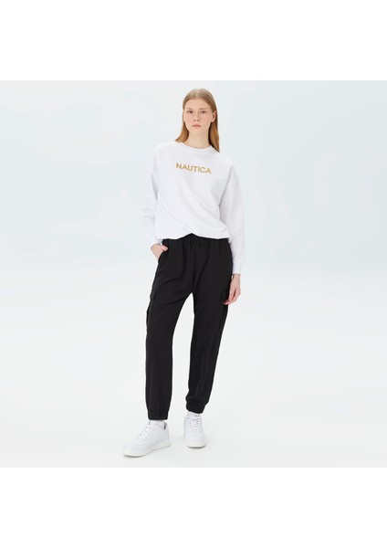 Kadın Beyaz Relaxed Fit Sweatshirt modelleri