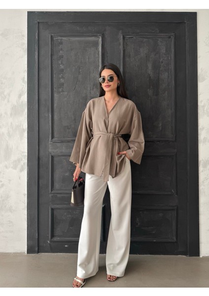Kadın Kemerli Kimono modelleri