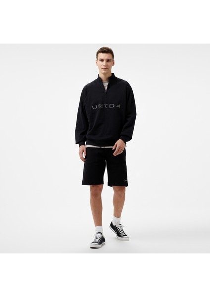 Unıted4 Erkek Siyah Sweatshirt