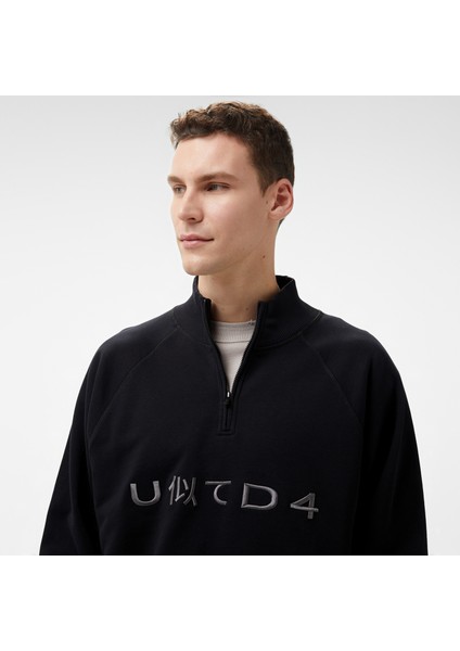 Unıted4 Erkek Siyah Sweatshirt