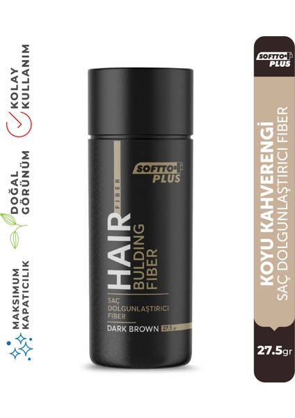 Anında Dolgunluk Sağlayan Koyu Kahverengi Fiber 27.5 Gr.
