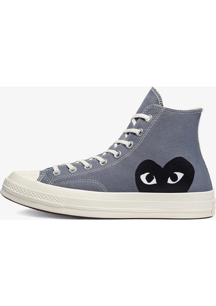 x Comme Des Garçons Play Chuck 70 Unisex Gri Sneaker indirimleri