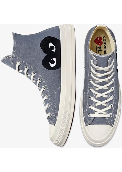 x Comme Des Garçons Play Chuck 70 Unisex Gri Sneaker