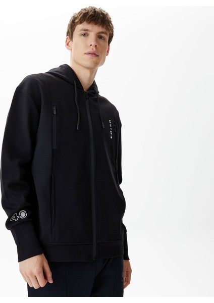 Unıted4 Erkek Siyah Sweatshirt