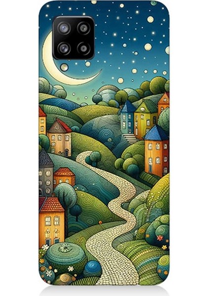 Samsung Galaxy A42 5g Uyumlu Yıldızlı Tepede Masal Desenli Silikon Kılıf