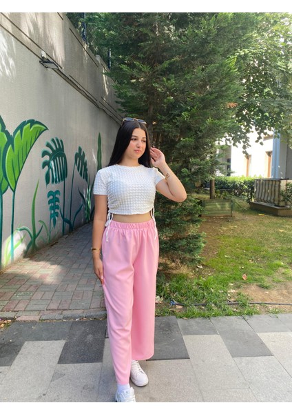 Kadın Beli Lastikli Bol Pantolon indirimleri