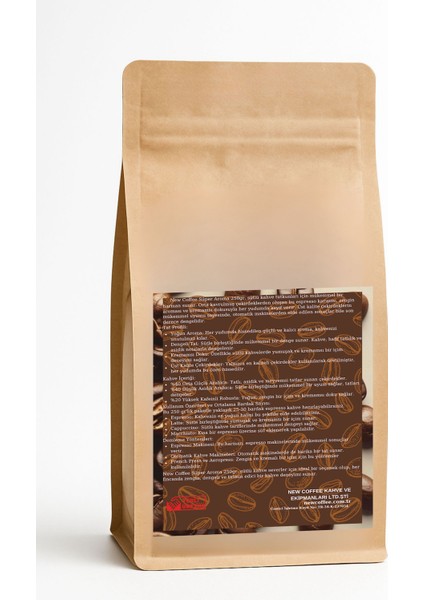 Süper Aroma 250GR – Sütlü Kahve Tutkunları Için Kremamsı ve Dengeli Espresso Harmanı