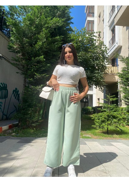 Kadın Beli Lastikli Bol Pantolon fiyatları