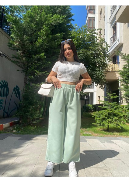 Kadın Beli Lastikli Bol Pantolon fırsatları
