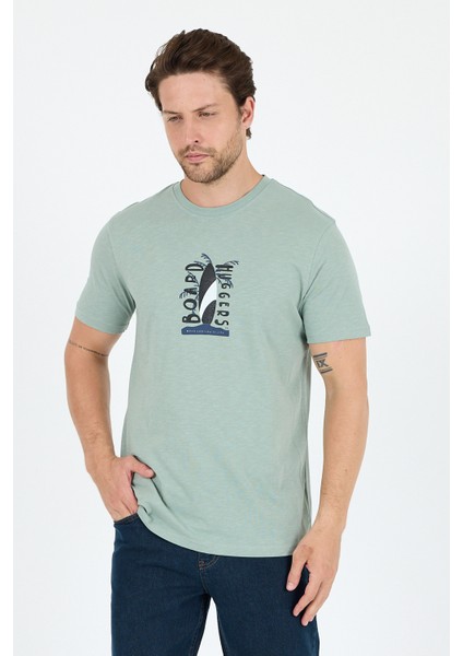 Erkek %100 Pamuk Bisiklet Yaka Kısa Kollu Baskılı T-Shirt Rahat ve Şık Günlük Erkek Tişört 0007 fiyatları