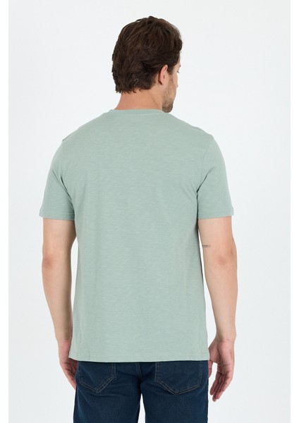 Erkek %100 Pamuk Bisiklet Yaka Kısa Kollu Baskılı T-Shirt Rahat ve Şık Günlük Erkek Tişört 0007 indirimleri