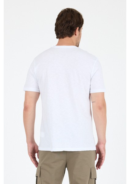 Erkek %100 Pamuk Bisiklet Yaka Kısa Kollu Baskılı T-Shirt Rahat ve Şık Günlük Erkek Tişört 0007 indirimleri