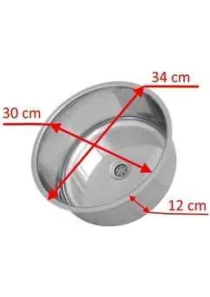 Sinkon Paslanmaz Krom Evye Karavan Eviye 30×30 K-30 Eviye Sifon Dahildir fiyatları