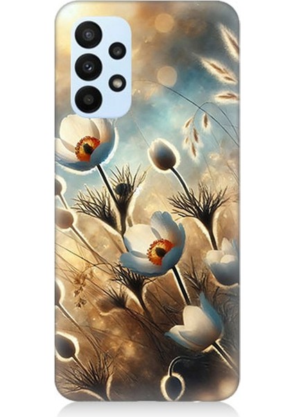 Samsung Galaxy A53 Uyumlu Pamuk Dalları Bahar Ruhu Desenli Silikon Kılıf