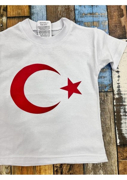 Unisex Çocuk Türk Bayrağı T-Shirt/ Türk Bayrağı T-Shirt/ay Yıldızlı T-Shirt modelleri