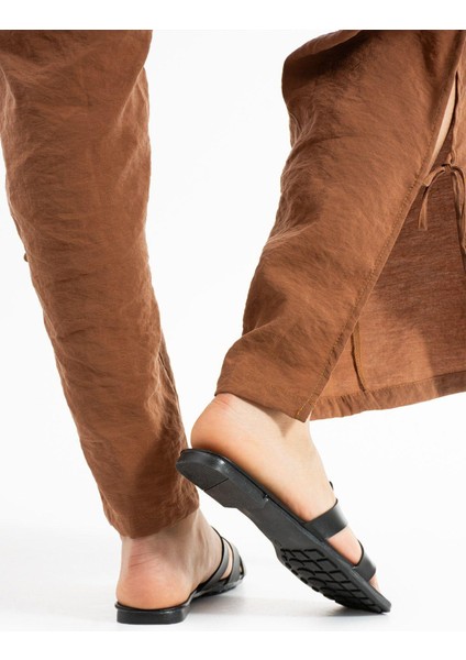 Siyah Biye Kadın Terlik Ev ve Dış Mekan Terliği fırsatları