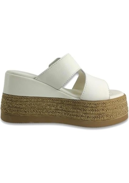 2305 Hakiki Deri Günlük Kadın Terlik-Kemik modelleri