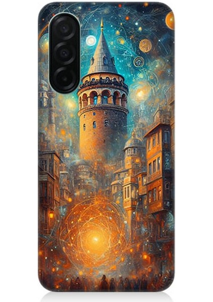 Samsung Galaxy A56 Uyumlu Galata’da Işık Yolculuğu Desenli Silikon Kılıf