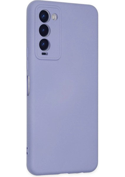 Newface Tecno Camon 18 Kılıf Nano Içi Kadife Silikon - Lila modelleri
