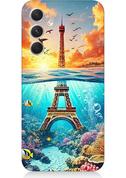 Samsung Galaxy S24 Uyumlu Denizaltında Eyfel Hayali Desenli Silikon Kılıf