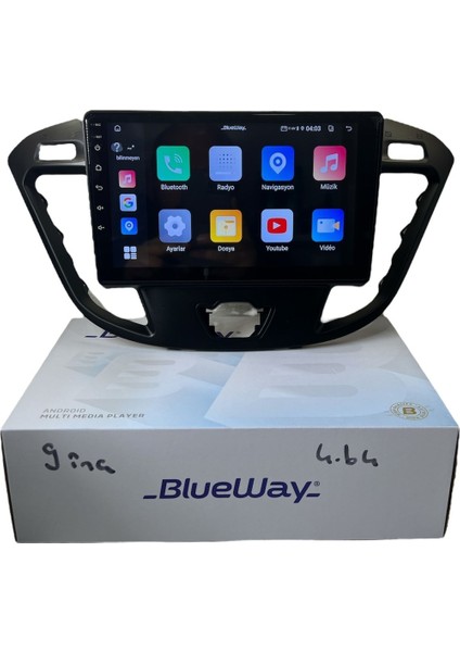 Ford Custom 2015-2018 Blueway 4-64 Profesyonel Oem Multimedia