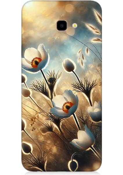 Samsung Galaxy J4 Plus Uyumlu Pamuk Dalları Bahar Ruhu Desenli Silikon Kılıf