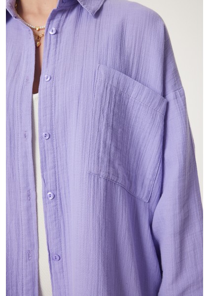 Oversize Basic Müslin Gömlek
