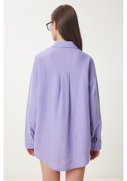 Oversize Basic Müslin Gömlek