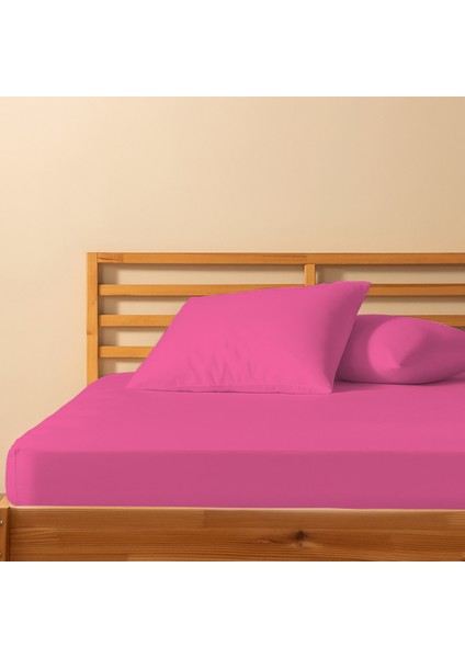 %100 Pamuklu Tek Kişilik Lastikli Çarşaf 120X200+30 | 50X70 Yastık Kılıfı ( 1 Adet )