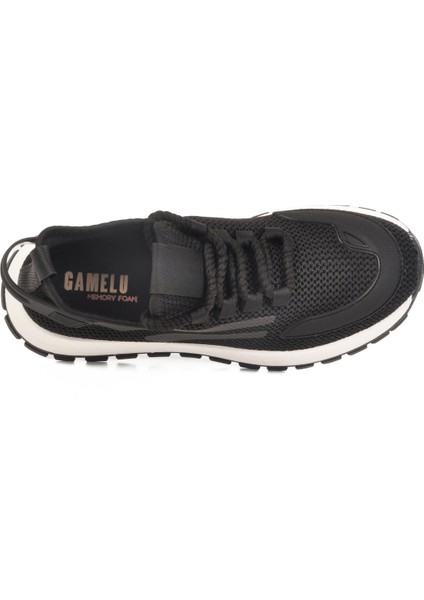 Siyah-Beyaz Memory Foarm Fileli Erkek Spor Ayakkabı Nepal M fırsatları