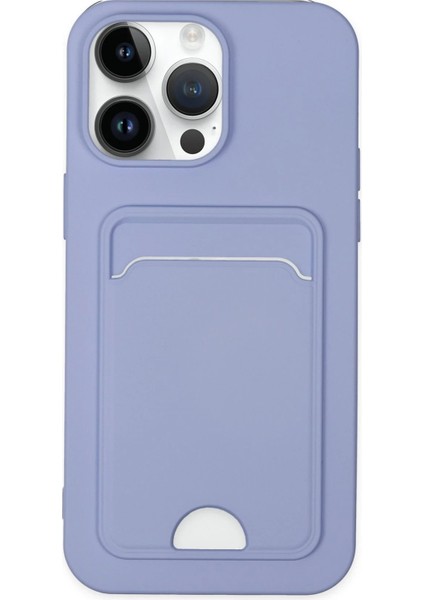 Newface Iphone 14 Pro Kılıf Kelvin Kartvizitli Silikon - Lila