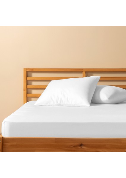%100 Pamuklu Çift Kişilik Lastikli Çarşaf 160X200+30 | 50X70 Yastık Kılıfı ( 2 Adet )