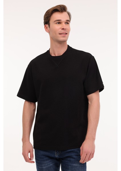 ml Neck 11BS60 5fx Siyah Erkek Kısa Kol T-Shirt