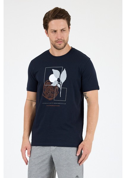Erkek Sıfır Yaka Baskılı T-Shirt – %100 Pamuk – Rahat ve Tarz Kısa Kollu Erkek Tişört 0009 fiyatları