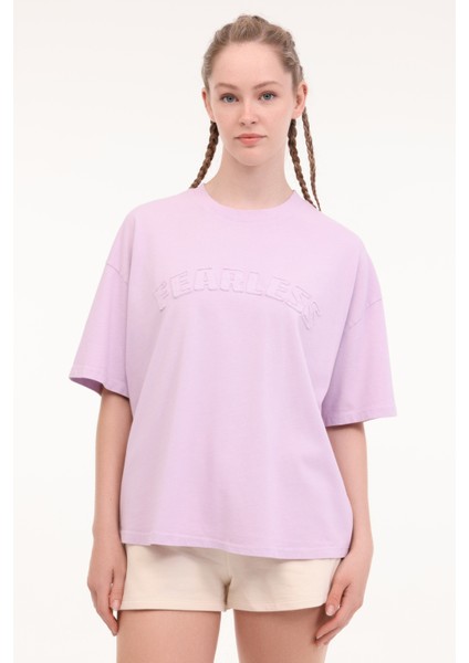 Wl Gale 11SY788 5fx Lila Kadın Kısa Kol T-Shirt