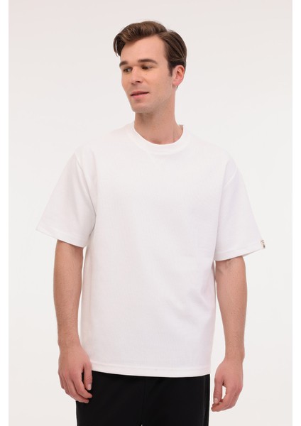 ml Neck 11BS60 5fx Ekru Erkek Kısa Kol T-Shirt