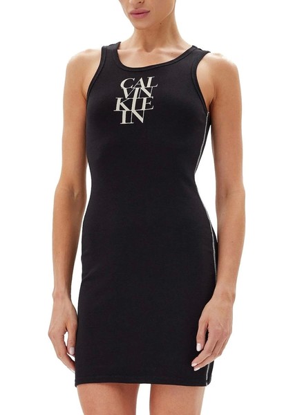 Sl Cotton 1x1 Rıb Tank Dress Kadın Siyah Elbise LV044C203G-UB1 fiyatları