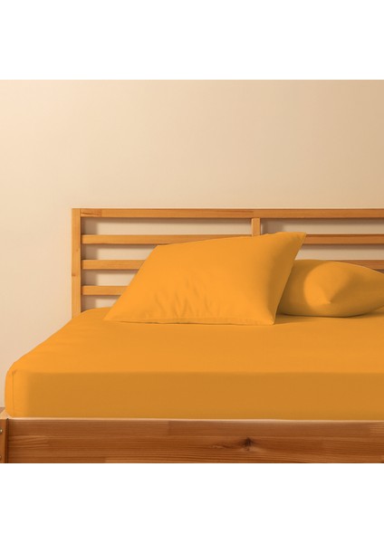 %100 Pamuklu Tek Kişilik Lastikli Çarşaf 100X200+30 | 50X70 Yastık Kılıfı ( 1 Adet )
