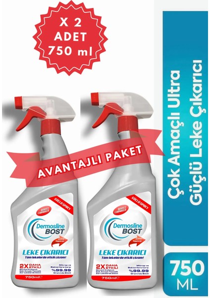 2'li Dermosline Bost Leke Çıkarıcı 750 ml