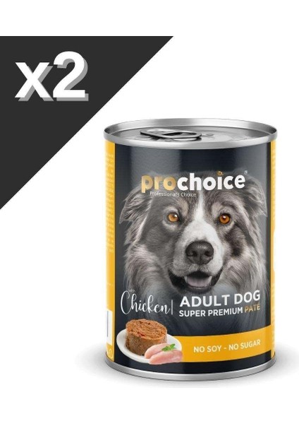 Yetişkin Köpekler Için, Tavuk Etli ve Pirinçli Konserve 400 gr