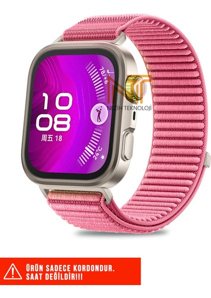 Huawei Fit 4 Pro / Fit 4 / Fit 3 Uyumlu Sportif Örgü Cırtlı Pratik Kordon