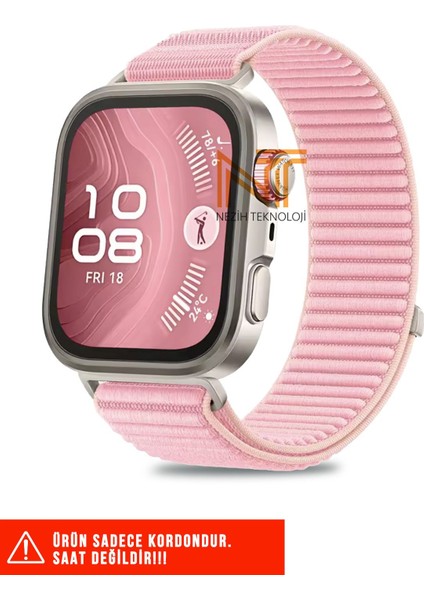 Huawei Fit 4 Pro / Fit 4 / Fit 3 Uyumlu Sportif Örgü Cırtlı Pratik Kordon