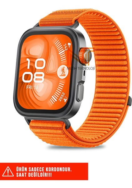 Huawei Fit 4 Pro / Fit 4 / Fit 3 Uyumlu Sportif Örgü Cırtlı Pratik Kordon