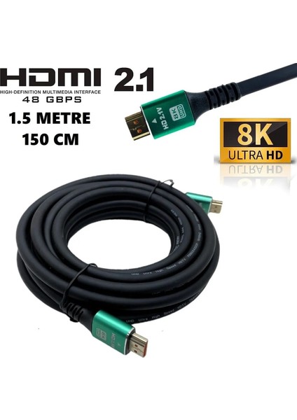 10K 8k HDMI Kablo Premium Tv Gaming Playstation Xbox Uydu V2.1