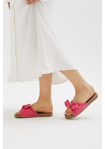 Fuşya Fiyonk Kadın Terlik Kaymaz Taban Havuz ve Plaj Kullanımı İçin modelleri