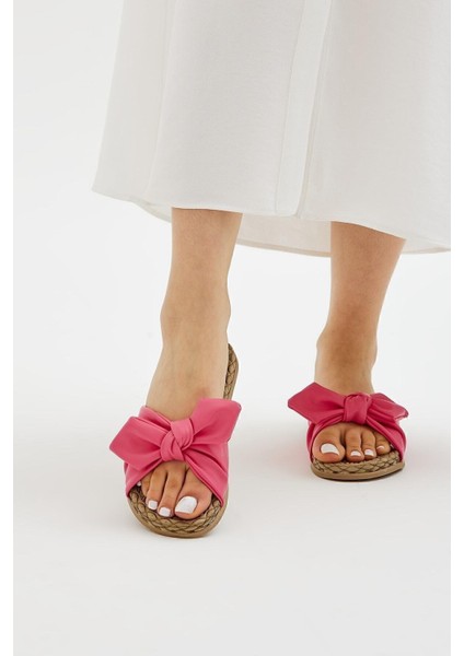 Fuşya Fiyonk Kadın Terlik Kaymaz Taban Havuz ve Plaj Kullanımı İçin fırsatları