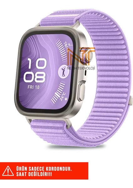 Huawei Fit 4 Pro / Fit 4 / Fit 3 Uyumlu Sportif Örgü Cırtlı Pratik Kordon