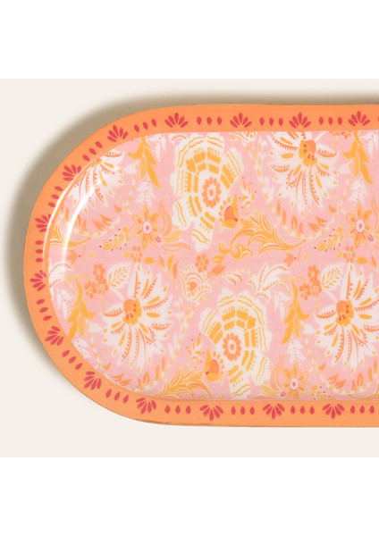 Lakrı Mango Ağacı Sunum Tahtası 45X18X2 cm Pembe fırsatları