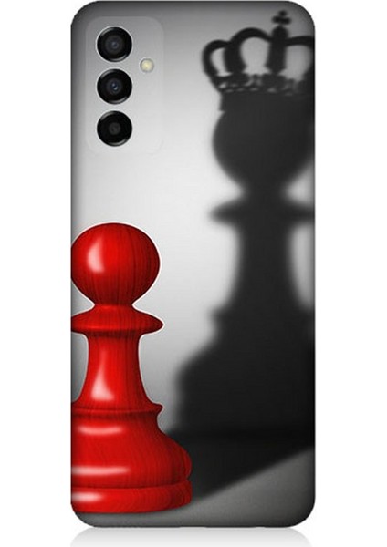 Samsung Galaxy M23 Uyumlu Piyonun Taçlı Hayali Desenli Silikon Kılıf