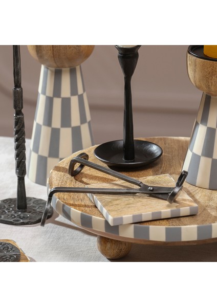 Bıjnor Metal Dekoratif Obje 7X3X16 cm Gri fiyatları